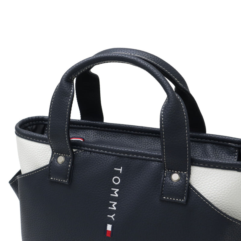 トミー ヒルフィガー ゴルフ カートバッグ メンズ レディース 小さめ トートバッグ TOMMY HILFIGER GOLF 軽量 カジュアル ブランド 自立 トート バッグ 合皮 小さい A5 ラウンドバッグ FACE THMG3FBD