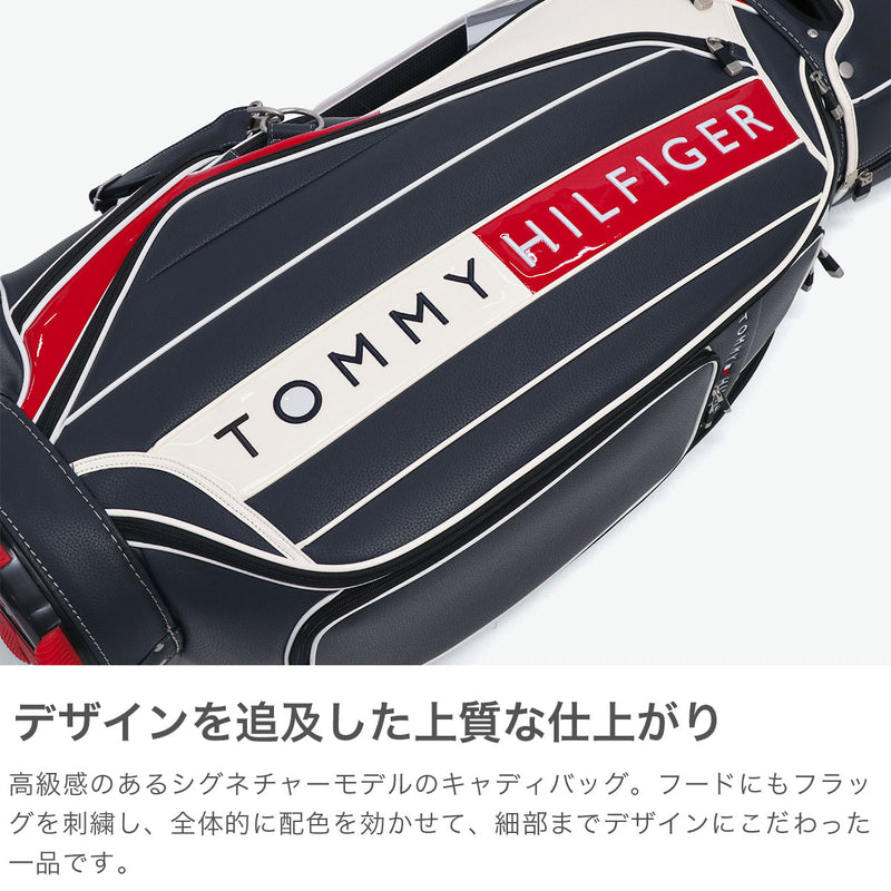 トミー ヒルフィガー ゴルフ キャディバッグ メンズ レディース TOMMY HILFIGER GOLF おしゃれ 5分割 9型 46インチ 合皮 フード ブランド フェイスカートキャディバッグ カートキャディバッグ FACE THMG3FC4