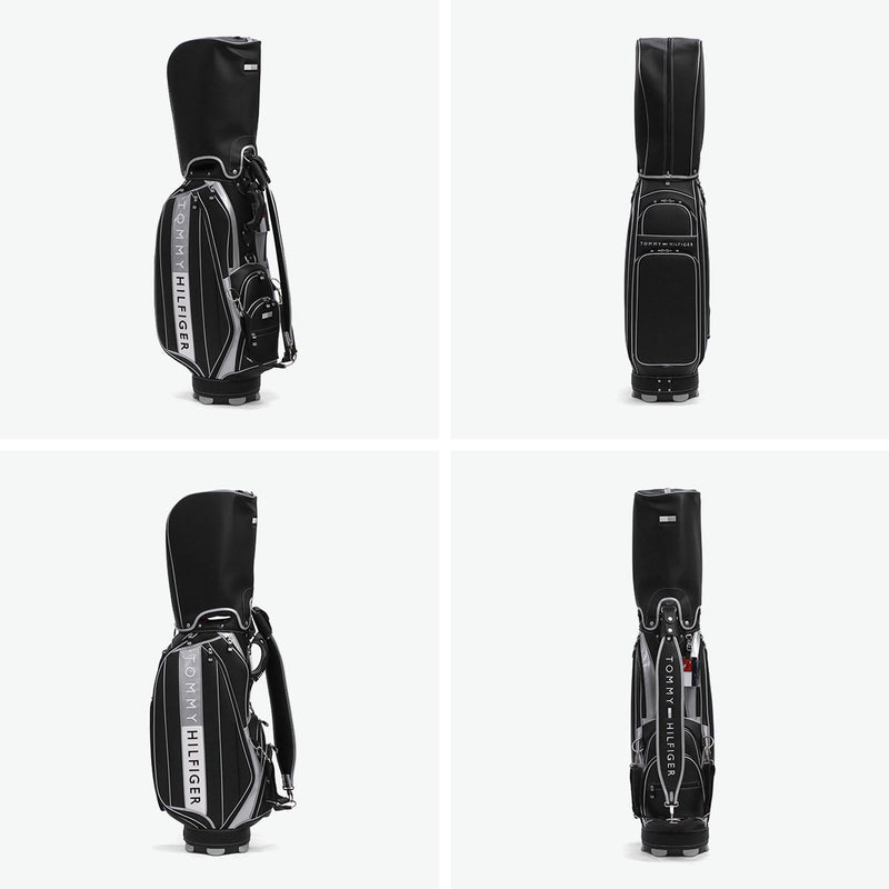 トミー ヒルフィガー ゴルフ キャディバッグ メンズ レディース TOMMY HILFIGER GOLF おしゃれ 5分割 9型 46インチ 合皮 フード ブランド フェイスカートキャディバッグ カートキャディバッグ FACE THMG3FC4