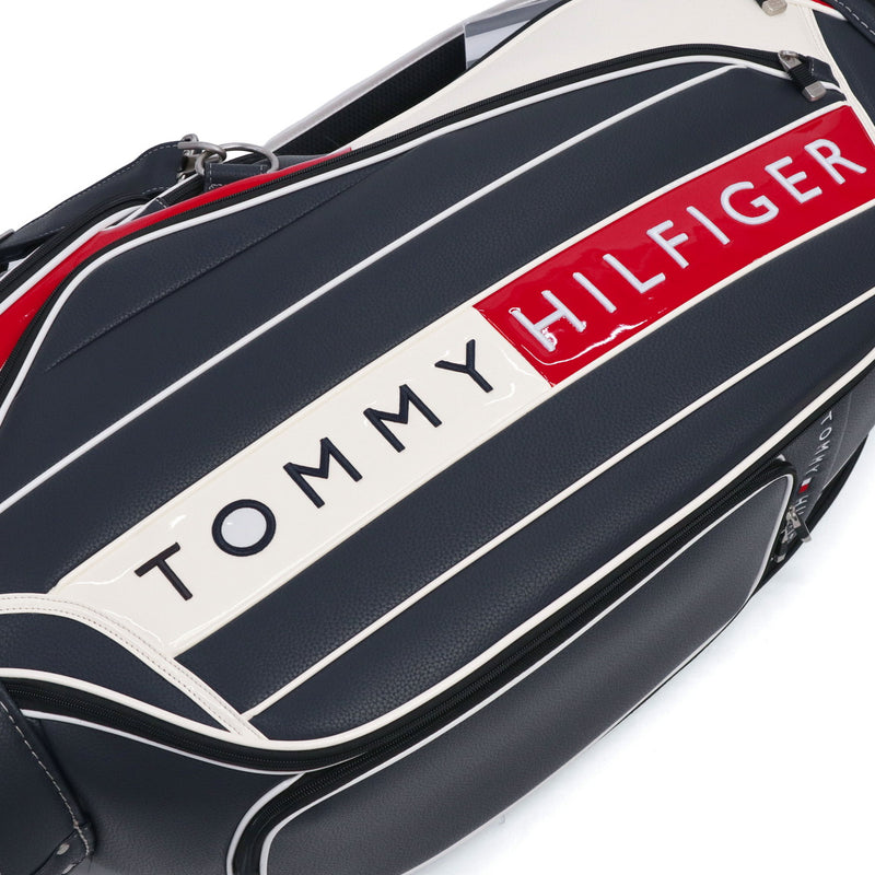 トミー ヒルフィガー ゴルフ キャディバッグ メンズ レディース TOMMY HILFIGER GOLF おしゃれ 5分割 9型 46インチ 合皮 フード ブランド フェイスカートキャディバッグ カートキャディバッグ FACE THMG3FC4
