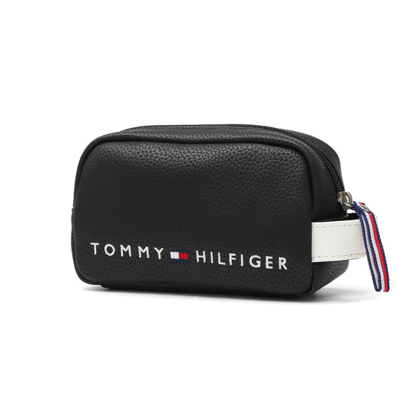 トミー ヒルフィガー ゴルフ ゴルフポーチ ブランド ポーチ メンズ 小物入れ 小さめ 自立 TOMMY HILFIGER GOLF 小物 入れ 合皮 ボール入れ ラウンドポーチ ミニポーチ FACE THMG1FBH