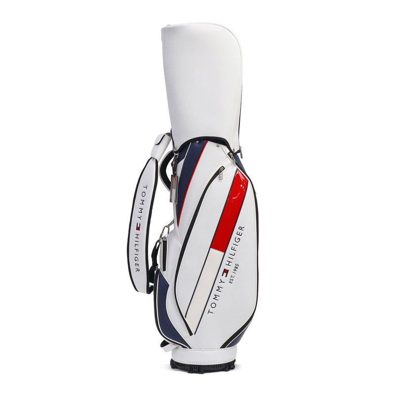 トミー ヒルフィガー ゴルフ キャディバッグ メンズ レディース TOMMY HILFIGER GOLF おしゃれ 9.0型 9型 46インチ 5分割 軽量 カート カート型 合皮 キャディ バッグ カートキャディバッグ ベーシック THMG4SC5