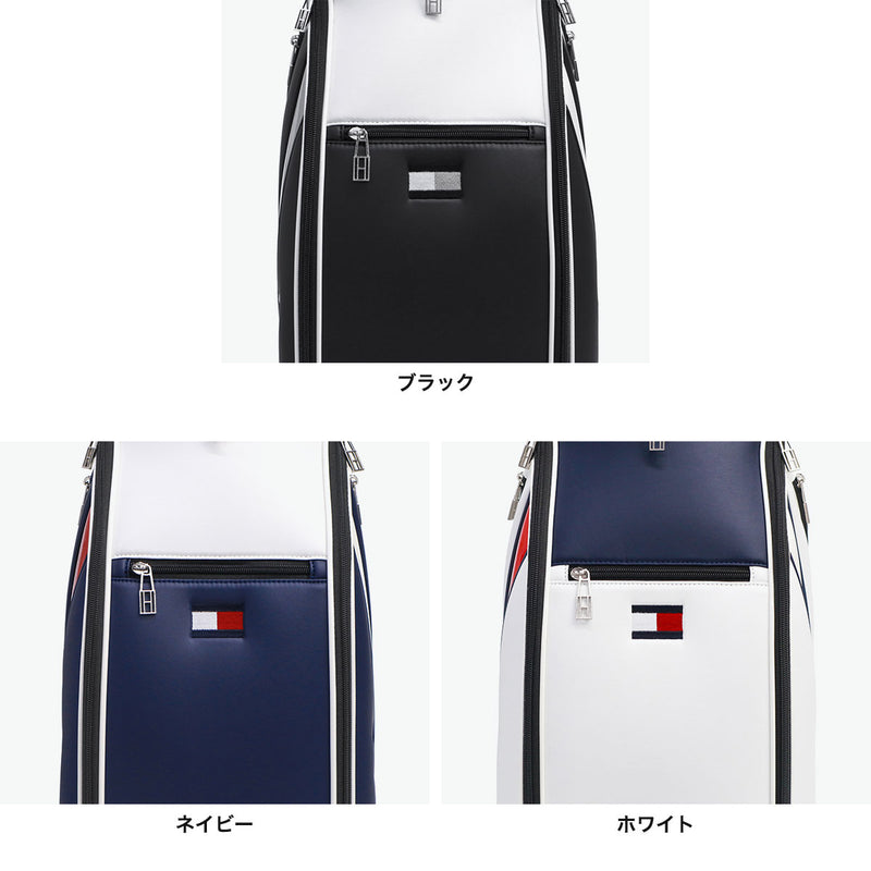 トミー ヒルフィガー ゴルフ キャディバッグ メンズ レディース TOMMY HILFIGER GOLF おしゃれ 9.0型 9型 46インチ 5分割 軽量 カート カート型 合皮 キャディ バッグ カートキャディバッグ ベーシック THMG4SC5