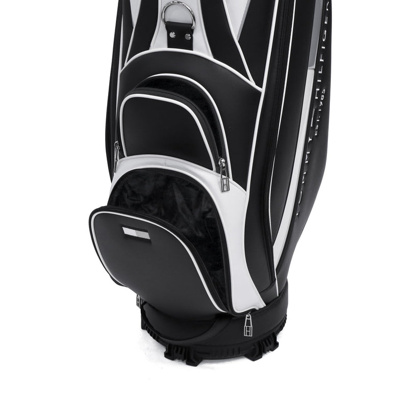 トミー ヒルフィガー ゴルフ キャディバッグ メンズ レディース TOMMY HILFIGER GOLF おしゃれ 9.0型 9型 46インチ 5分割 軽量 カート カート型 合皮 キャディ バッグ カートキャディバッグ ベーシック THMG4SC5
