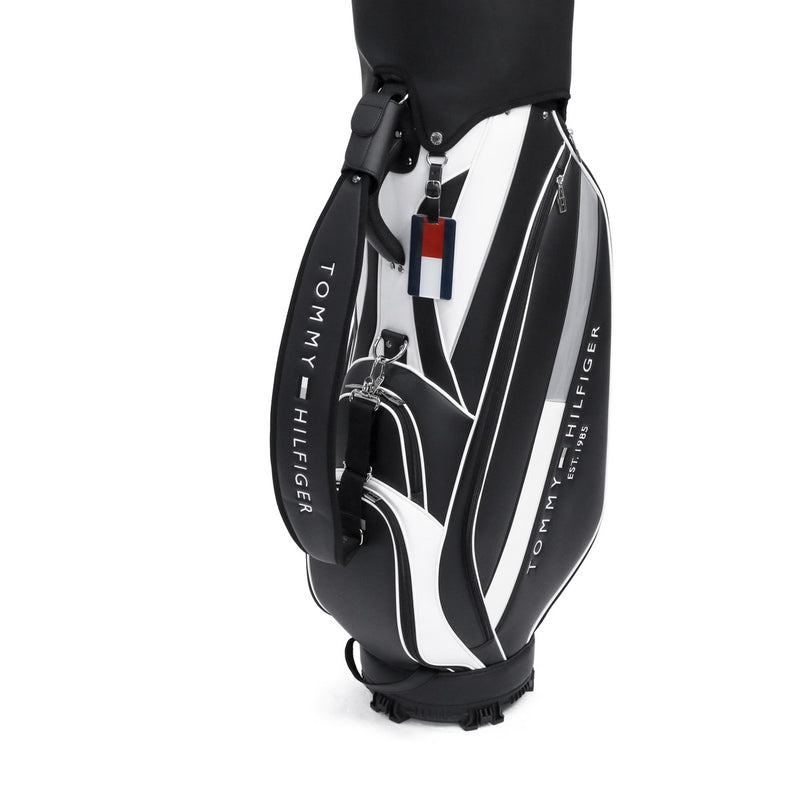 トミー ヒルフィガー ゴルフ キャディバッグ メンズ レディース TOMMY HILFIGER GOLF おしゃれ 9.0型 9型 46インチ 5分割 軽量 カート カート型 合皮 キャディ バッグ カートキャディバッグ ベーシック THMG4SC5