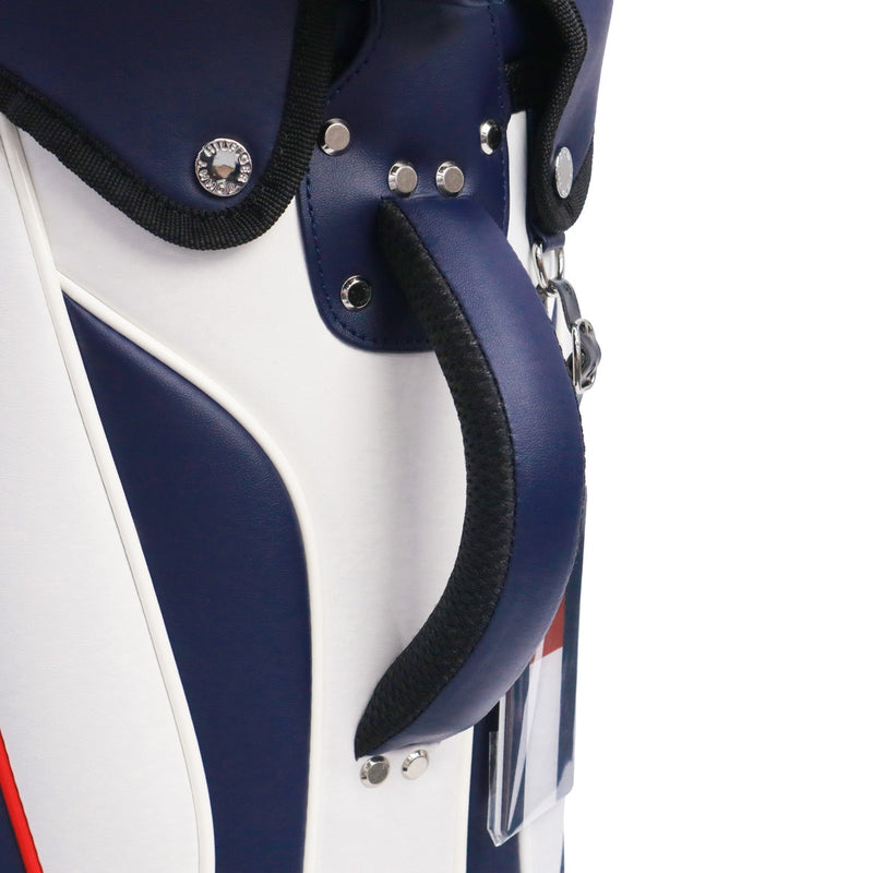 トミー ヒルフィガー ゴルフ キャディバッグ メンズ レディース TOMMY HILFIGER GOLF おしゃれ 9.0型 9型 46インチ 5分割 軽量 カート カート型 合皮 キャディ バッグ カートキャディバッグ ベーシック THMG4SC5