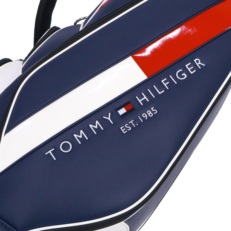 トミー ヒルフィガー ゴルフ キャディバッグ メンズ レディース TOMMY HILFIGER GOLF おしゃれ 9.0型 9型 46インチ 5分割 軽量 カート カート型 合皮 キャディ バッグ カートキャディバッグ ベーシック THMG4SC5