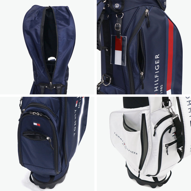 トミー ヒルフィガー ゴルフ キャディバッグ メンズ レディース TOMMY HILFIGER GOLF おしゃれ 9.0型 9型 46インチ 4分割 軽量 スタンド スタンド型 キャディ バッグ ベーシックスタンドアップキャディバッグ THMG4SC6