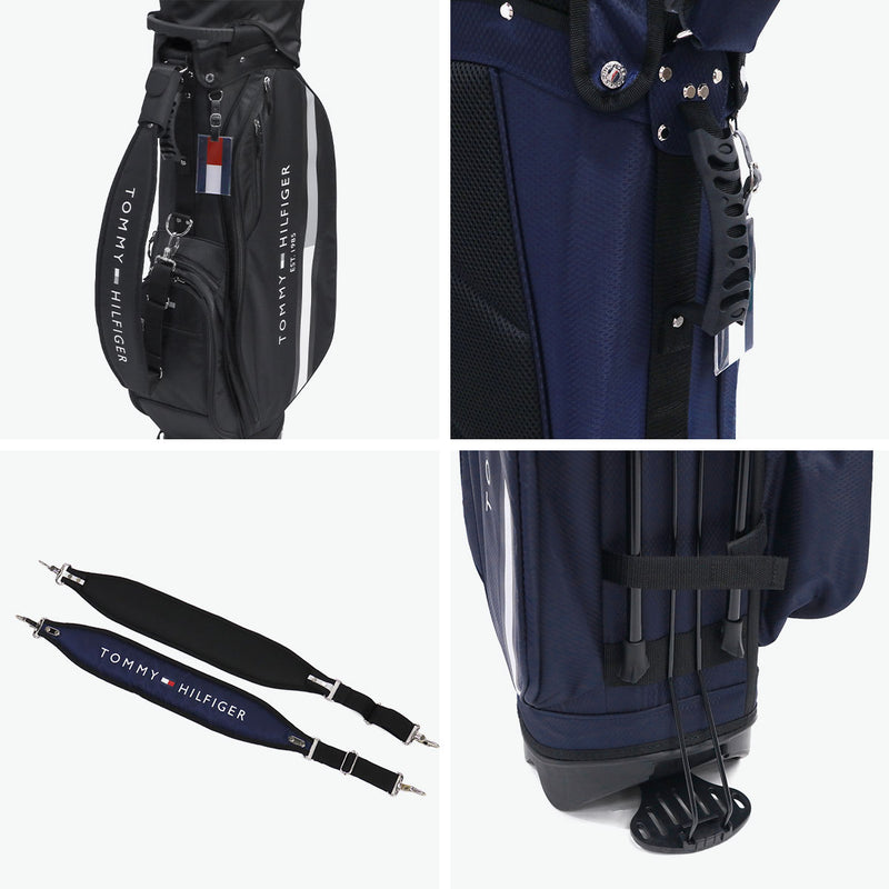 トミー ヒルフィガー ゴルフ キャディバッグ メンズ レディース TOMMY HILFIGER GOLF おしゃれ 9.0型 9型 46インチ 4分割 軽量 スタンド スタンド型 キャディ バッグ ベーシックスタンドアップキャディバッグ THMG4SC6