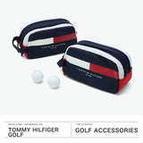 トミー ヒルフィガー ゴルフ ポーチ メンズ レディース 大きめ 小物入れ ブランド マチあり TOMMY HILFIGER GOLF マチ マチ付き おしゃれ 小物 入れ ラウンドポーチ 2層 シグネチャーポーチ THMG4SEB
