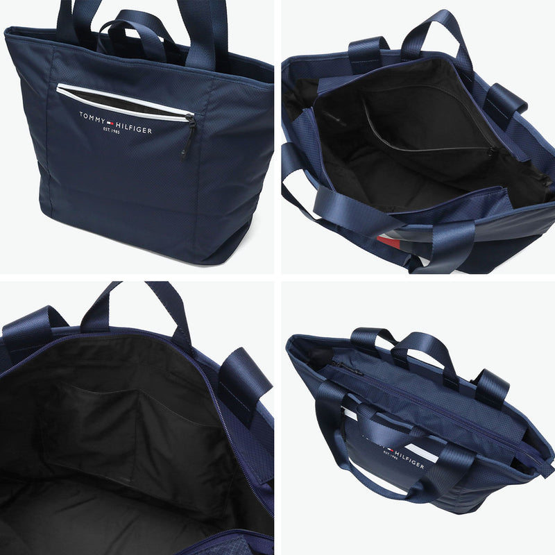 トミー ヒルフィガー ゴルフ トートバッグ メンズ レディース ファスナー付き 大きめ TOMMY HILFIGER GOLF ブランド 大人 おしゃれ トート バッグ 軽量 軽い A4 B4 ナイロン ゴルフ用品 シグネチャー THMG4STA