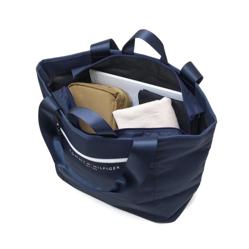 トミー ヒルフィガー ゴルフ トートバッグ メンズ レディース ファスナー付き 大きめ TOMMY HILFIGER GOLF ブランド 大人 おしゃれ トート バッグ 軽量 軽い A4 B4 ナイロン ゴルフ用品 シグネチャー THMG4STA