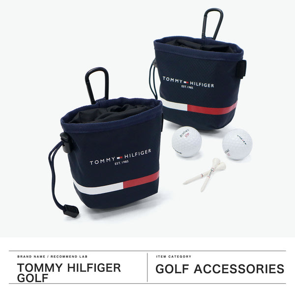 トミー ヒルフィガー ゴルフ ポーチ メンズ レディース 小物入れ ブランド マチあり TOMMY HILFIGER GOLF おしゃれ 小物 入れ ボール 距離計 スコープケース 小さめ ボールポーチ ポーチシグネチャー THMG4FEW