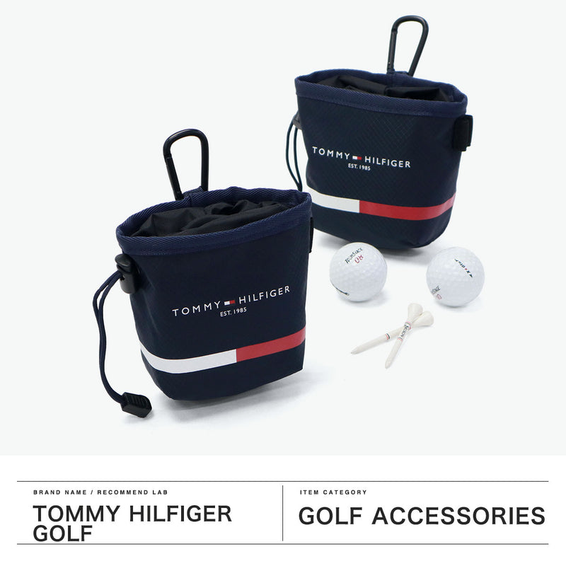 トミー ヒルフィガー ゴルフ ポーチ メンズ レディース 小物入れ ブランド マチあり TOMMY HILFIGER GOLF おしゃれ 小物 入れ ボール 距離計 スコープケース 小さめ ボールポーチ ポーチシグネチャー THMG4FEW