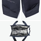 Tommy Hilfiger Golf Tote Bag for Men and Women Zipper A4 Large TOMMY HILFIGER GOLF Cold Insulation Bag Cooler Bag PET Bottle Vertical Vertical Brand Cool Bag Tote THMG4FEZ