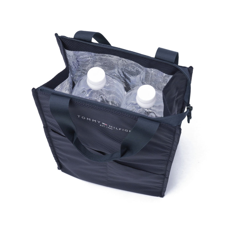 Tommy Hilfiger Golf Tote Bag for Men and Women Zipper A4 Large TOMMY HILFIGER GOLF Cold Insulation Bag Cooler Bag PET Bottle Vertical Vertical Brand Cool Bag Tote THMG4FEZ