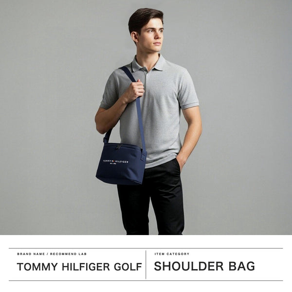Tommy Hilfiger Golf Cooler Bag, Beg Penebat Sejuk, Kecil, Tommy Hilfiger Golf, Kecil, Bergaya, Penebat Sejuk, Botol Plastik, Beg Bahu, Jenis Kotak, Lembut, Lelaki, Wanita, Beg sejuk, Bahu, THMG4SEF