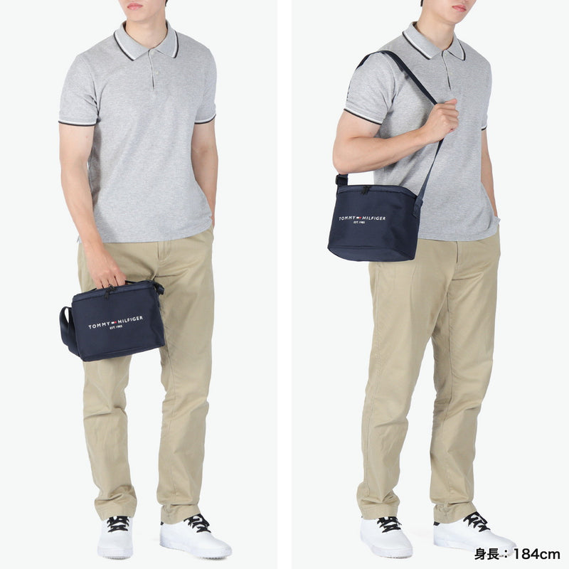 Tommy Hilfiger Golf Cooler Bag, Cold Insulation Bag, Small, TOMMY HILFIGER GOLF, Small, Stylish, Cold Insulation, Plastic Bottle, Shoulder Bag, Box Type, Soft, Men's, Women's, Cool Bag, Shoulder, THMG4SEF