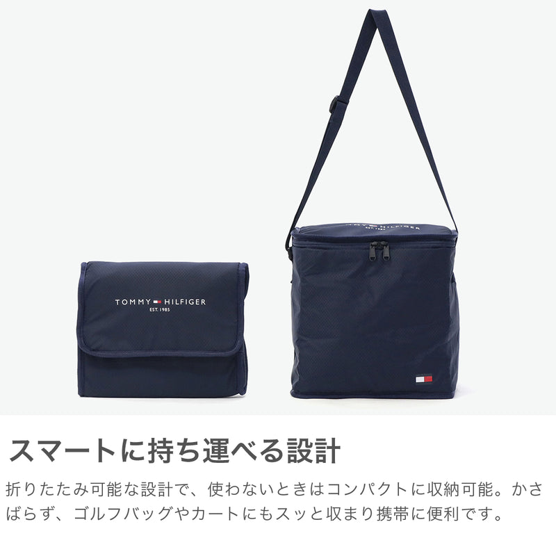 Tommy Hilfiger Golf Cooler Bag, Cold Insulation Bag, Small, TOMMY HILFIGER GOLF, Small, Stylish, Cold Insulation, Foldable, Packable, Plastic Bottle, Shoulder, Shoulder, Men's, Women's, Cool Bag, Compact, THMG5SEB