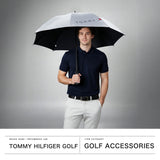 トミー ヒルフィガー ゴルフ 傘 メンズ レディース 晴雨兼用 TOMMY HILFIGER GOLF 大きい 大きめ 日傘 遮光 UVカット ブランド 長傘 丈夫 内側 黒 ゴルフパラソル 軽量 手動 65cm THMG5SK2
