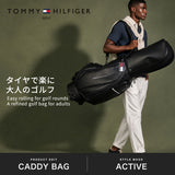 トミー ヒルフィガー ゴルフ キャディバッグ メンズ レディース 9.0型 TOMMY HILFIGER GOLF おしゃれ キャスター付き タイヤ付き 46インチ 5分割 合皮 カート カート型 キャスターキャディバッグ ユースフル THMG5FC2