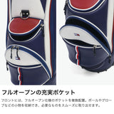 トミー ヒルフィガー ゴルフ キャディバッグ メンズ レディース 9.0型 TOMMY HILFIGER GOLF おしゃれ キャスター付き タイヤ付き 46インチ 5分割 合皮 カート カート型 キャスターキャディバッグ ユースフル THMG5FC2