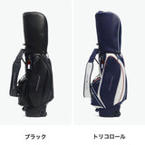 トミー ヒルフィガー ゴルフ キャディバッグ メンズ レディース 9.0型 TOMMY HILFIGER GOLF おしゃれ キャスター付き タイヤ付き 46インチ 5分割 合皮 カート カート型 キャスターキャディバッグ ユースフル THMG5FC2