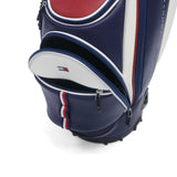 トミー ヒルフィガー ゴルフ キャディバッグ メンズ レディース 9.0型 TOMMY HILFIGER GOLF おしゃれ キャスター付き タイヤ付き 46インチ 5分割 合皮 カート カート型 キャスターキャディバッグ ユースフル THMG5FC2