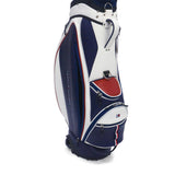 トミー ヒルフィガー ゴルフ キャディバッグ メンズ レディース 9.0型 TOMMY HILFIGER GOLF おしゃれ キャスター付き タイヤ付き 46インチ 5分割 合皮 カート カート型 キャスターキャディバッグ ユースフル THMG5FC2