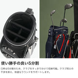 トミー ヒルフィガー ゴルフ キャディバッグ メンズ レディース 9.0型 TOMMY HILFIGER GOLF おしゃれ 46インチ 5分割 合皮 カート カート型 フェイスカートキャディバッグ カートキャディバッグ FACE THMG6SC2