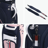 トミー ヒルフィガー ゴルフ キャディバッグ メンズ レディース 9.0型 TOMMY HILFIGER GOLF おしゃれ 46インチ 4分割 合皮 カート カート型 キャディーバッグ カートキャディバッグ エッセンシャル THMG6SC6