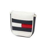 トミー ヒルフィガー ゴルフ ヘッドカバー パター TOMMY HILFIGER GOLF マレット マレット用 マグネット 合皮 おしゃれ ゴルフ用品 パターカバー マレットタイプ ロゴ 刺繍 上品 FACE THMG6SHE