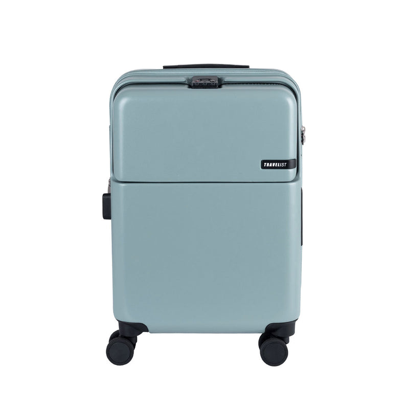 【正規品3年保証】 トラベリスト スーツケース 機内持ち込み Sサイズ フロントオープン TRAVELIST ワンタッチ トップオープン 拡張 軽量 ストッパー スマホスタンド ドリンクホルダー TSAロック 35～43L 4～5泊 ファースト