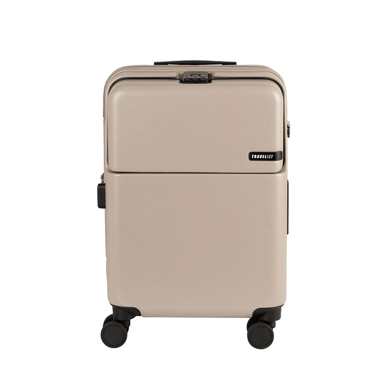 【正規品3年保証】 トラベリスト スーツケース 機内持ち込み Sサイズ フロントオープン TRAVELIST ワンタッチ トップオープン 拡張 軽量 ストッパー スマホスタンド ドリンクホルダー TSAロック 35～43L 4～5泊 ファースト