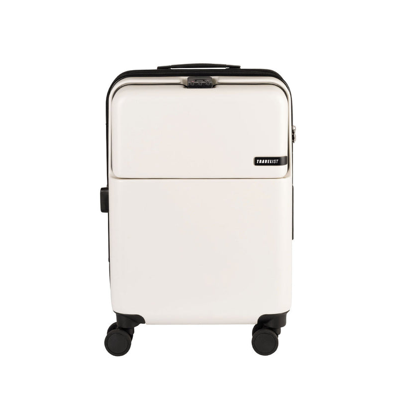 【正規品3年保証】 トラベリスト スーツケース 機内持ち込み Sサイズ フロントオープン TRAVELIST ワンタッチ トップオープン 拡張 軽量 ストッパー スマホスタンド ドリンクホルダー TSAロック 35～43L 4～5泊 ファースト