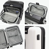 【正規品3年保証】 トラベリスト スーツケース 機内持ち込み Sサイズ フロントオープン TRAVELIST ワンタッチ トップオープン 拡張 軽量 ストッパー スマホスタンド ドリンクホルダー TSAロック 35～43L 4～5泊 ファースト