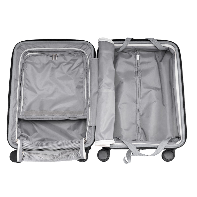 【正規品3年保証】 トラベリスト スーツケース 機内持ち込み Sサイズ フロントオープン TRAVELIST ワンタッチ トップオープン 拡張 軽量 ストッパー スマホスタンド ドリンクホルダー TSAロック 35～43L 4～5泊 ファースト