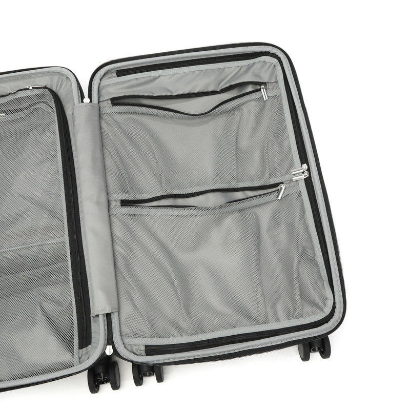 【正規品3年保証】 トラベリスト スーツケース Mサイズ フロントオープン TRAVELIST ワンタッチ トップオープン 拡張 軽量 ストッパー スマホスタンド ドリンクホルダー TSAロック 51～61L 5～6泊 ファースト