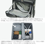 【正規品3年保証】 トラベリスト スーツケース フロントオープン TRAVELIST ファースト LL ストッパー 大容量 拡張 軽量 ワンタッチ トップオープン スマホスタンド TSAロック 125L 143L 12泊 13泊 14泊 76-25170