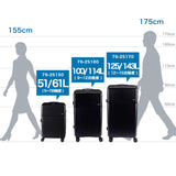 【正規品3年保証】 トラベリスト スーツケース フロントオープン TRAVELIST ファースト LL ストッパー 大容量 拡張 軽量 ワンタッチ トップオープン スマホスタンド TSAロック 100L 114L 10泊 11泊 12泊 76-25160