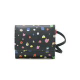 ツモリチサト 財布 レディース コンパクト tsumori chisato CARRY ブランド 三つ折り ミニ財布 かわいい 三つ折り財布 レザー 羊革 おしゃれ ドット柄 ネコ 猫 ねこ BOX型小銭入れ 日本製 てんてん 57930