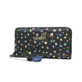 ツモリチサト 長財布 レディース tsumori chisato CARRY 財布 ブランド かわいい レザー 本革 羊革 ラウンドファスナー おしゃれ 大人 ドット柄 ネコ 猫 ねこ ストラップ付 日本製 てんてん RF長財布 57931