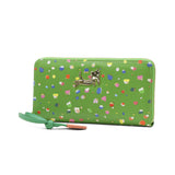 ツモリチサト 長財布 レディース tsumori chisato CARRY 財布 ブランド かわいい レザー 本革 羊革 ラウンドファスナー おしゃれ 大人 ドット柄 ネコ 猫 ねこ ストラップ付 日本製 てんてん RF長財布 57931