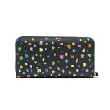 ツモリチサト 長財布 レディース tsumori chisato CARRY 財布 ブランド かわいい レザー 本革 羊革 ラウンドファスナー おしゃれ 大人 ドット柄 ネコ 猫 ねこ ストラップ付 日本製 てんてん RF長財布 57931