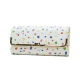ツモリチサト 長財布 レディース tsumori chisato CARRY 財布 ブランド かわいい レザー 本革 羊革 かぶせ フラップ おしゃれ 大人 ドット柄 ネコ 猫 ねこ ペイント 日本製 てんてん フラップ長財布 57932