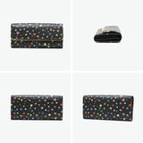 ツモリチサト 長財布 レディース tsumori chisato CARRY 財布 ブランド かわいい レザー 本革 羊革 かぶせ フラップ おしゃれ 大人 ドット柄 ネコ 猫 ねこ ペイント 日本製 てんてん フラップ長財布 57932