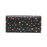 ツモリチサト 長財布 レディース tsumori chisato CARRY 財布 ブランド かわいい レザー 本革 羊革 かぶせ フラップ おしゃれ 大人 ドット柄 ネコ 猫 ねこ ペイント 日本製 てんてん フラップ長財布 57932