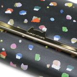 ツモリチサト 長財布 レディース tsumori chisato CARRY 財布 ブランド かわいい レザー 本革 羊革 かぶせ フラップ おしゃれ 大人 ドット柄 ネコ 猫 ねこ ペイント 日本製 てんてん フラップ長財布 57932