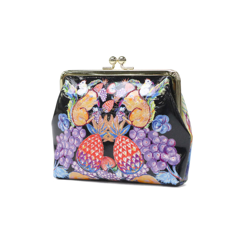 ツモリチサト 小銭入れ コインケース レディース ブランド がま口 かわいい tsumori chisato CARRY 財布 可愛い 大きめ ポーチ プリント 刺繍 エナメルレザー 羊革 本革 日本製 tcアニマル がま口小銭入れ 57935