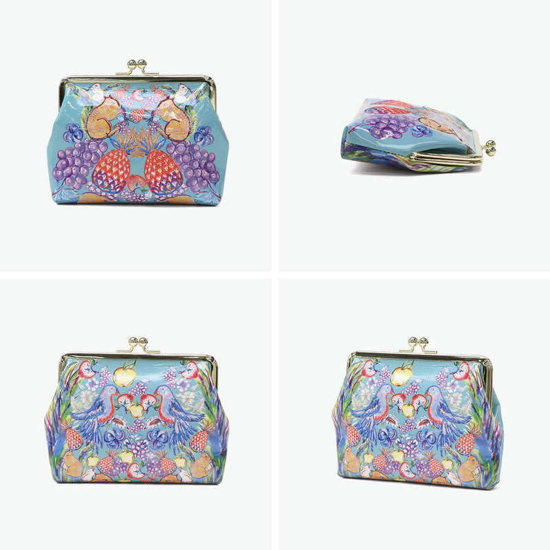 ツモリチサト 小銭入れ コインケース レディース ブランド がま口 かわいい tsumori chisato CARRY 財布 可愛い 大きめ ポーチ プリント 刺繍 エナメルレザー 羊革 本革 日本製 tcアニマル がま口小銭入れ 57935